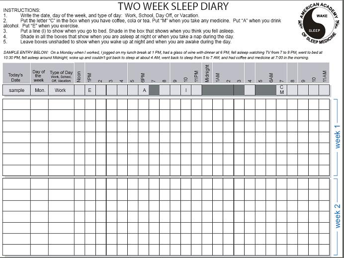 Teen Sleep Scales Sleep Logs 78